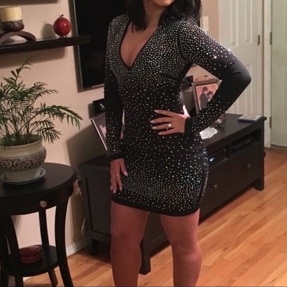 Bebe rhinestone dress